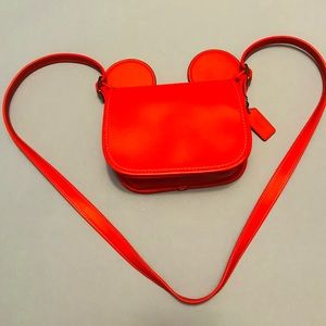 Disney Coach Red Mickey Saddle Bag